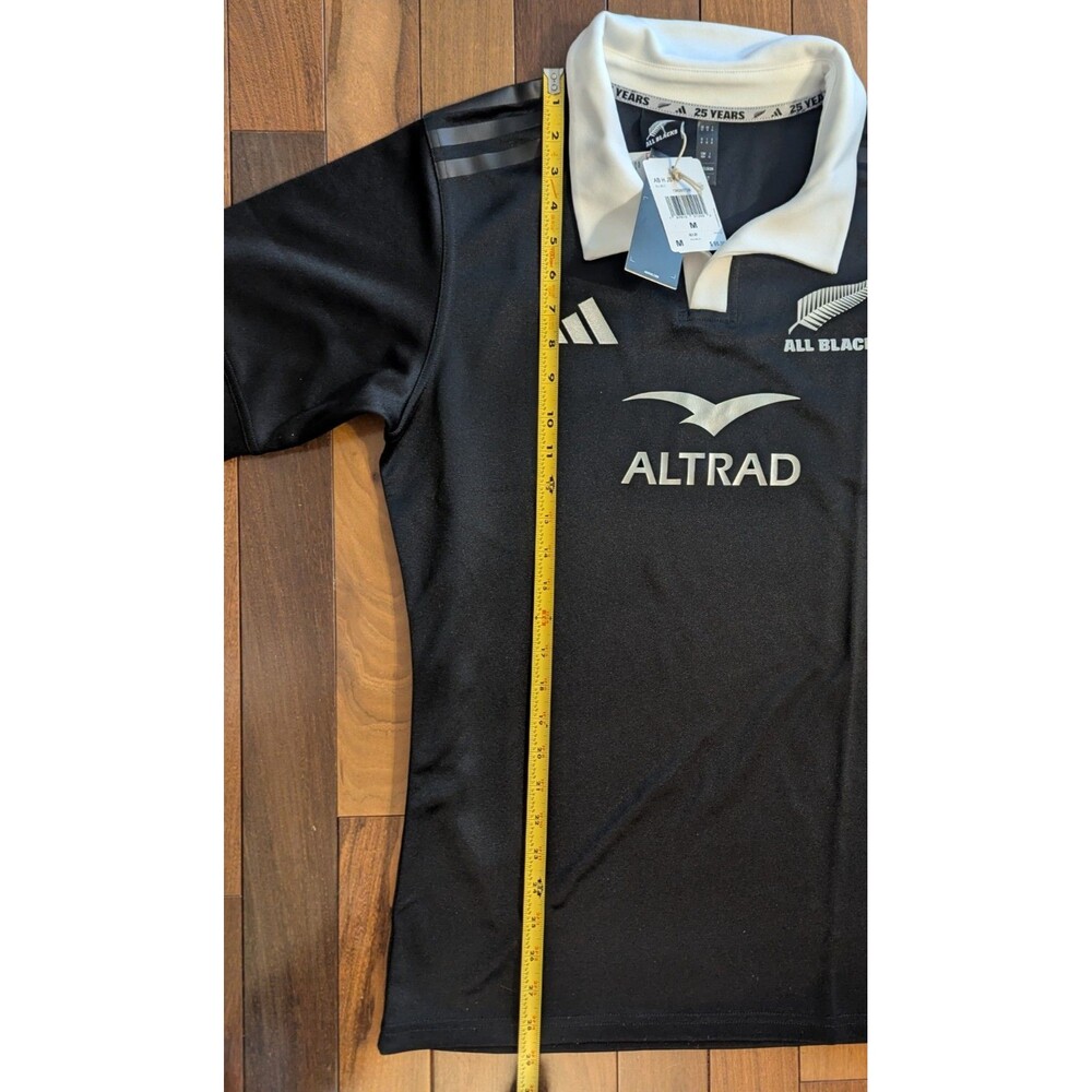 Adidas All Blacks Home Jersey Black Men's $95 NWT IX3112 Rugby Football Medium - Picture 6 of 8